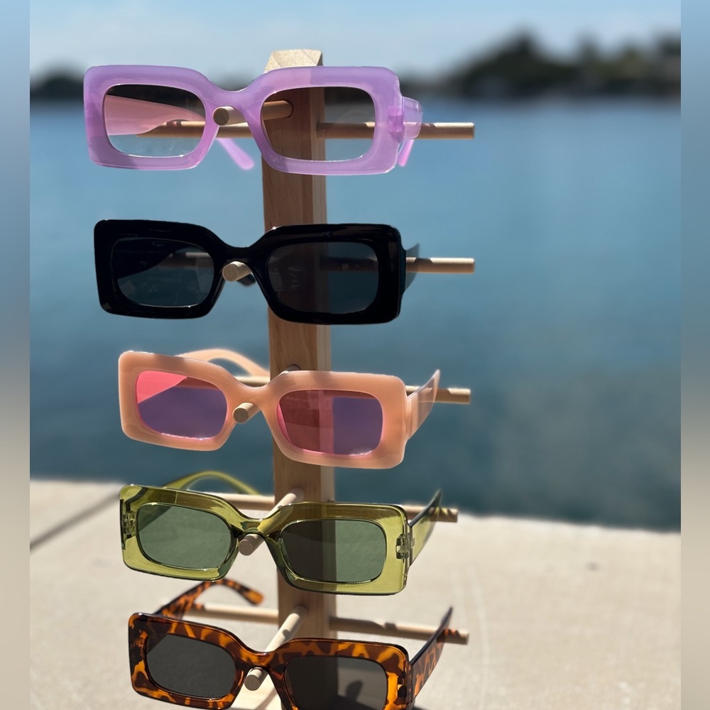 Oversize square summer sunglasses